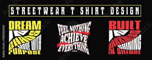 Streetwear Typography Bundle – Bold Urban Font T-Shirt Design Pack