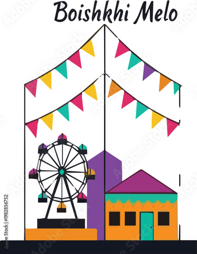 circus tent vector illustration
