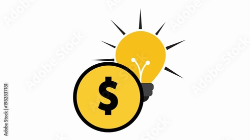 Financial Idea Money Growth Animation Concept