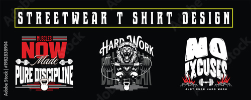 Streetwear Typography Bundle – Bold Urban Font T-Shirt Design Pack