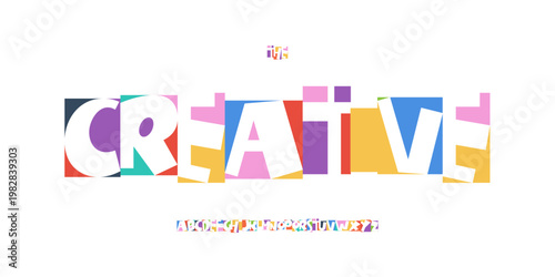 Color Font Logo Alphabet Vector Fun Letter Set Blocky Typography, Art Typographic Design for Kids Zone Title Text, Toy Typo Poster Headline, Type Fest Logotype, Colorful Fonts. Vector Typeface.