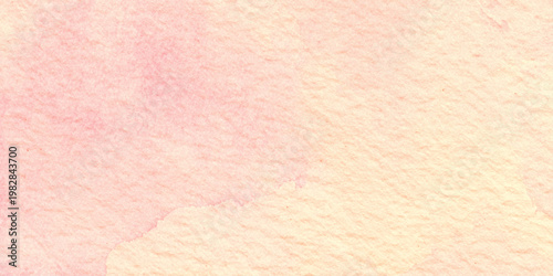Soft pink and beige watercolor texture background with subtle gradient and rough paper effect for design and artistic projects