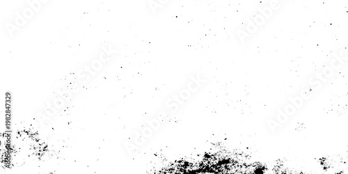 Black grunge texture with smudge marks on white background vector graphic design element
