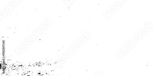 Vector illustration of grunge texture with black ink splatters on white background for creative design elements