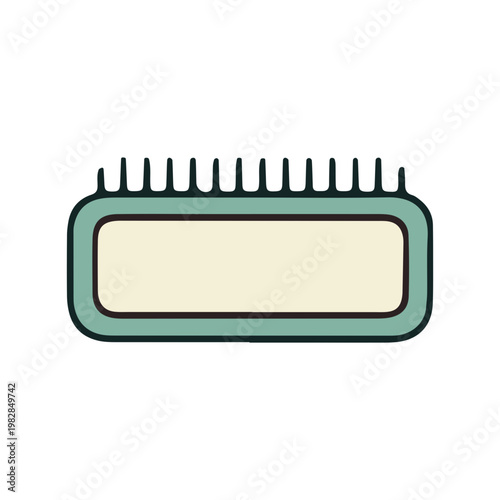 Minimalist Hair Brush Icon
