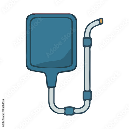 Medical IV Bag Icon Illustration