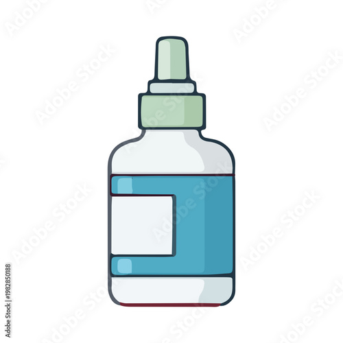 Medical Dropper Bottle Illustration