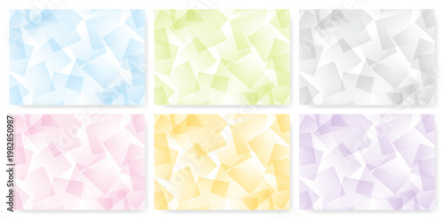 幾何学模様の抽象的な背景セット