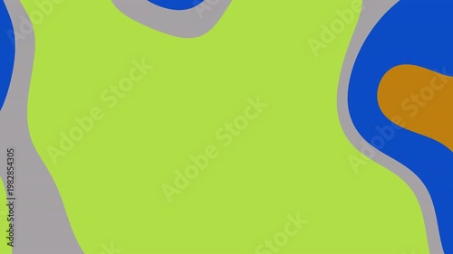 Suitable for backgrounds, posters, and multimedia projects. Abstract design with blue, gray, brown, and green layers, colorful and eyecatching.
