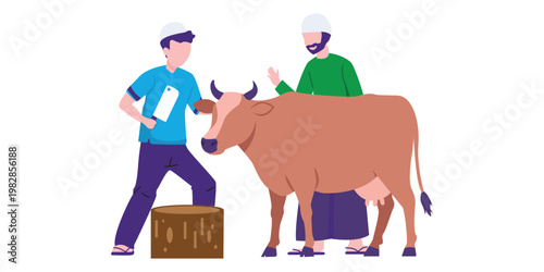 Eid al-Adha Celebration Illustration