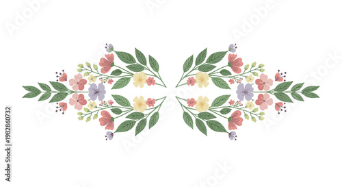 A delicate and modern illustration of leaves and berries, creating a peaceful and natural feel. Ideal for branding, website design, or adding a touch 