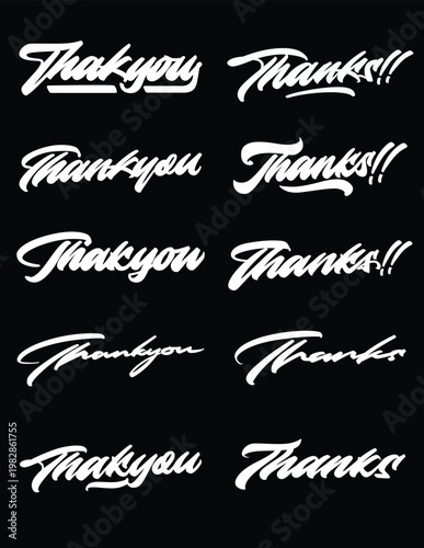 thankyou, thanks, handwritten, script, calligraphy, brush,typography, lettering, signature, words, text, typographic, design, graphic, black, white, retro, vintage, greeting, gratitude, thanksgiving