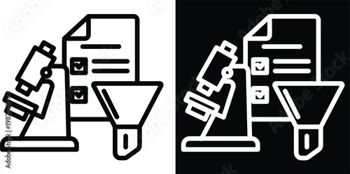 screening Two-tone version in black and white background