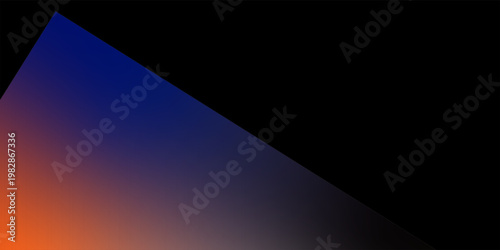 Abstract dark gradient background with orange glow blending into deep blue geometric angled composition modern style