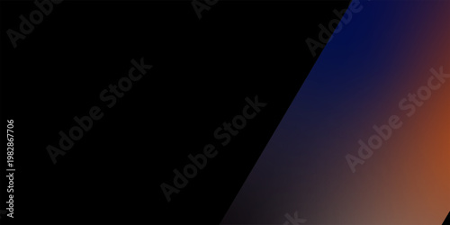 Abstract dark gradient background with orange glow blending into deep blue geometric angled composition modern style