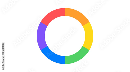 Colorful circle rainbow shape.