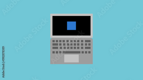 A simple illustration of a laptop computer.
