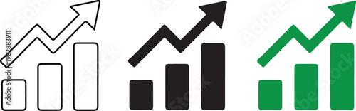 Minimalist line art icons of speech bubble and chat box for communication design