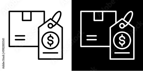 Pricing   Icon Set White Mix Style Collection