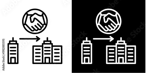 Acquisition   Icon Set White Mix Style Collection