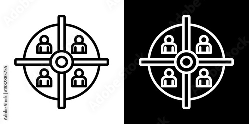 Target   Icon Set White Mix Style Collection