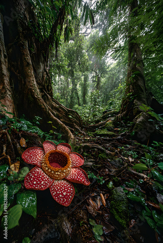 Rare plants in the rain-forest.