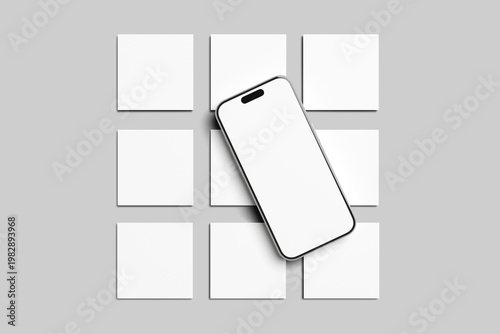 Instagram Post Blank Mockup template