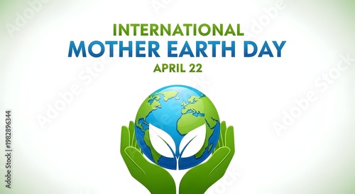 International mother earth day illustration