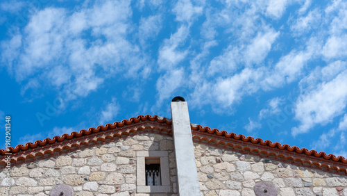 Alaçatı houses at izmir province Turkey