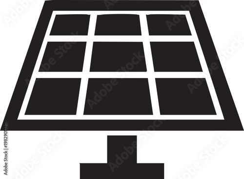 Abstract geometric grid structure with connected base form resembling a t-shape