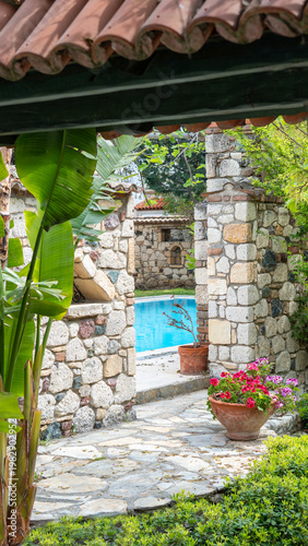 Alaçatı houses at izmir province Turkey