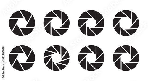 Outdoor surveillance cameras icons for security and monitoring, cctv equipment illustration.