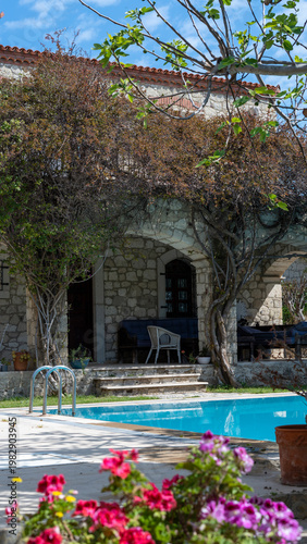 Alaçatı houses at izmir province Turkey