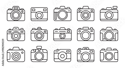 Camera aperture diaphragm blades set showing different lens settings from wide open to closed for photography.