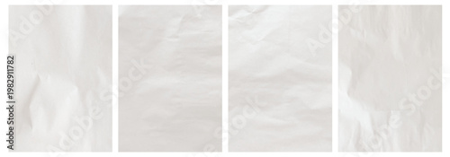 Worn paper texture set. Translucent texture with kraft paper effect. VECTOR EPS