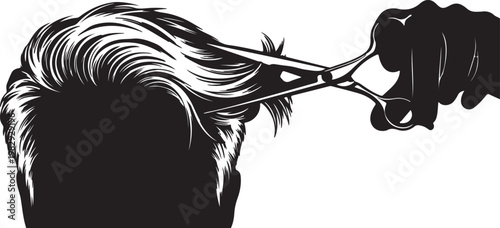 Hair care and salon routine line icons set. Vector outline collection of hair washing, coloring, treatment, drying, styling, and products with editable stroke.