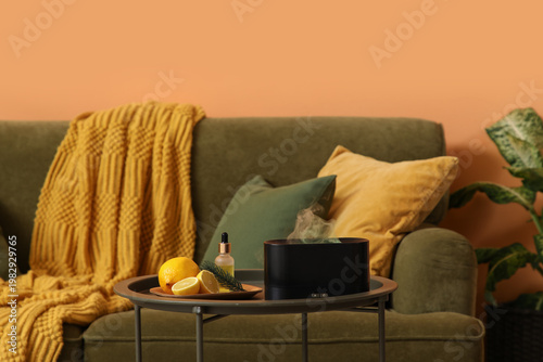 Aroma diffuser with lemons,...