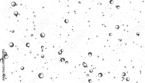 Abstract background with floating bubbles or water drops
