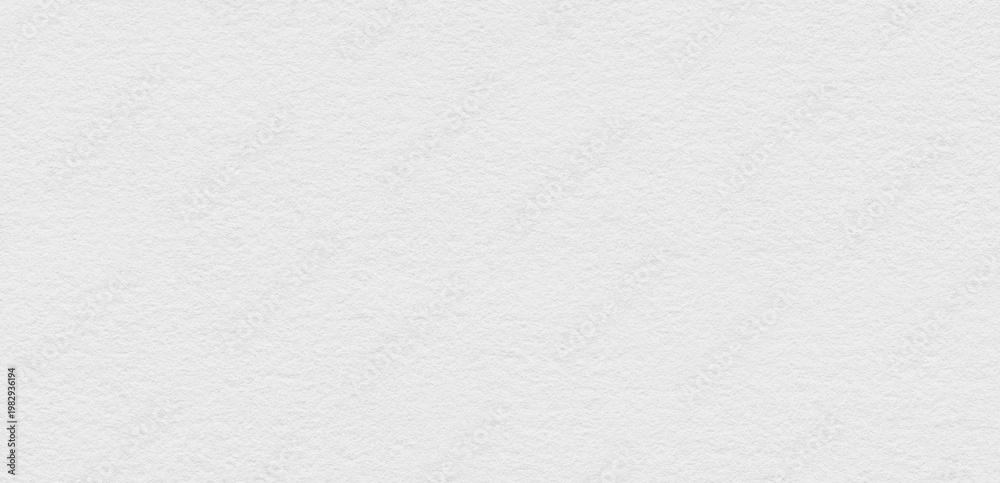 Fototapeta premium White rough paper texture background. Macro close up of blank artistic canvas surface. Abstract grainy backdrop with textured material pattern for creative design and print project