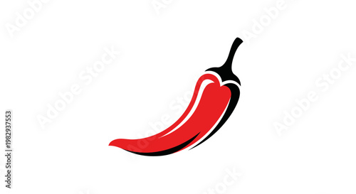 Red Chili Pepper Icon - Spicy Food Symbol
