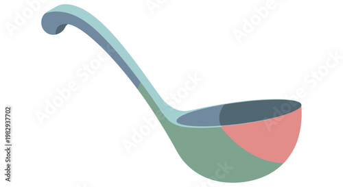 Modern Ladle Kitchen Utensil, Cooking Tool, Food Preparation, Ergonomic Design, Pastel Colors