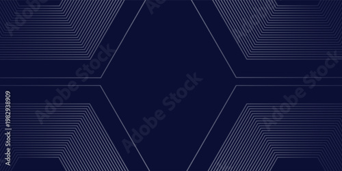 Modern blue background blue andwhite gradation. Hexagon effec line grunge nice