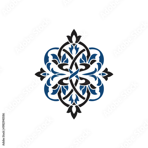 Ornate Symmetrical Floral Pattern