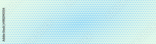 Panoramic abstract background in ultra wide 32:9 aspect ratio with light blue checkered triangles halftone grid and soft elliptical fade. Clean ultrawide design for UI, banners and widescreen layouts