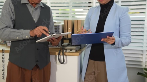 Business team new professional investor starts project meet with financial manager, designing a computer, tablet, digital at office