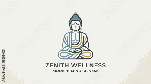 Zenith Wellness Meditation Buddha Logo.
