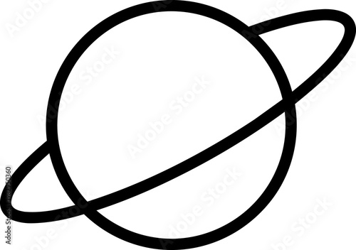 Saturn planet with ring system illustration.