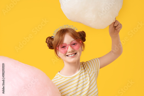 Teen girl with two sticks o...