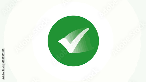 Green Circle with White Check Mark Icon - Approved, Success, Confirmation, Vote