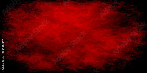 A dark abstract grunge background featuring a textured red frame with fire and smoke patterns over a black design for an old artistic wallpaper